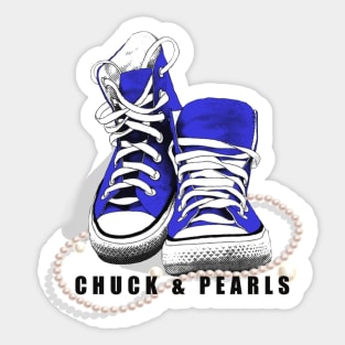 Chuck and Pearls Sticker